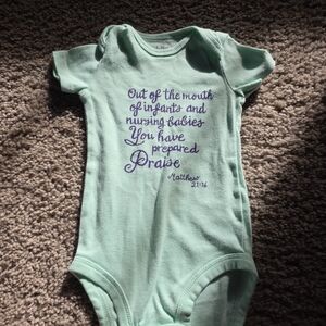 Mint Green Baby Onesie